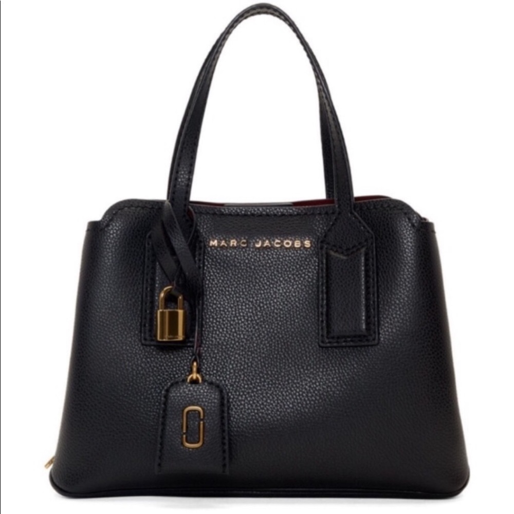 Marc Jacobs The Editor Leather Tote- Black